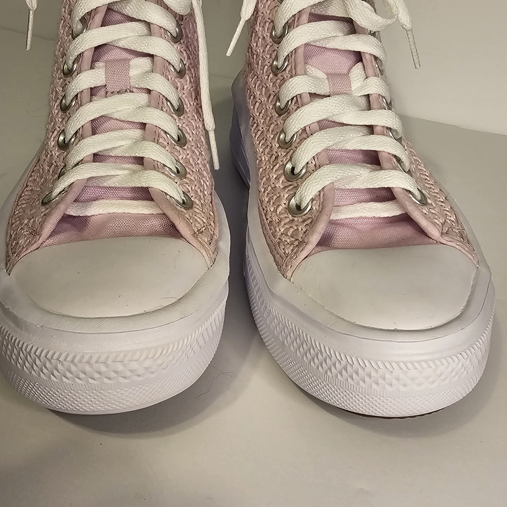 NWOT Womens Converse Chuck Taylor All Star Move Crochet Platform High Top Sneake - Picture 3 of 9